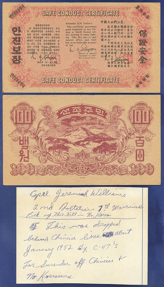 KOREA SAFE CONDUCT PASS CERTIFICATE WITH INFO NOTE!