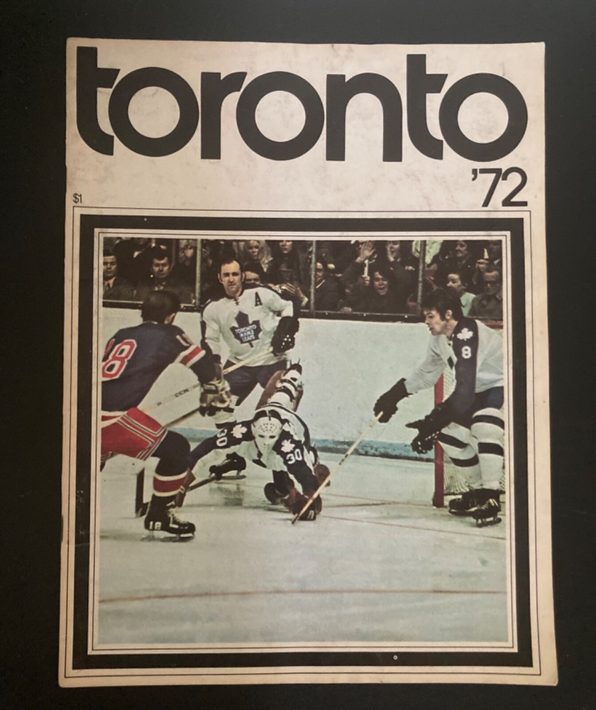 1972 Toronto Maple Leafs Hockey Program