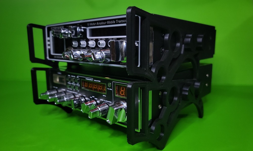 CB RADIO HANDLE STAND (DUAL) FOR VARIOUS MODELS