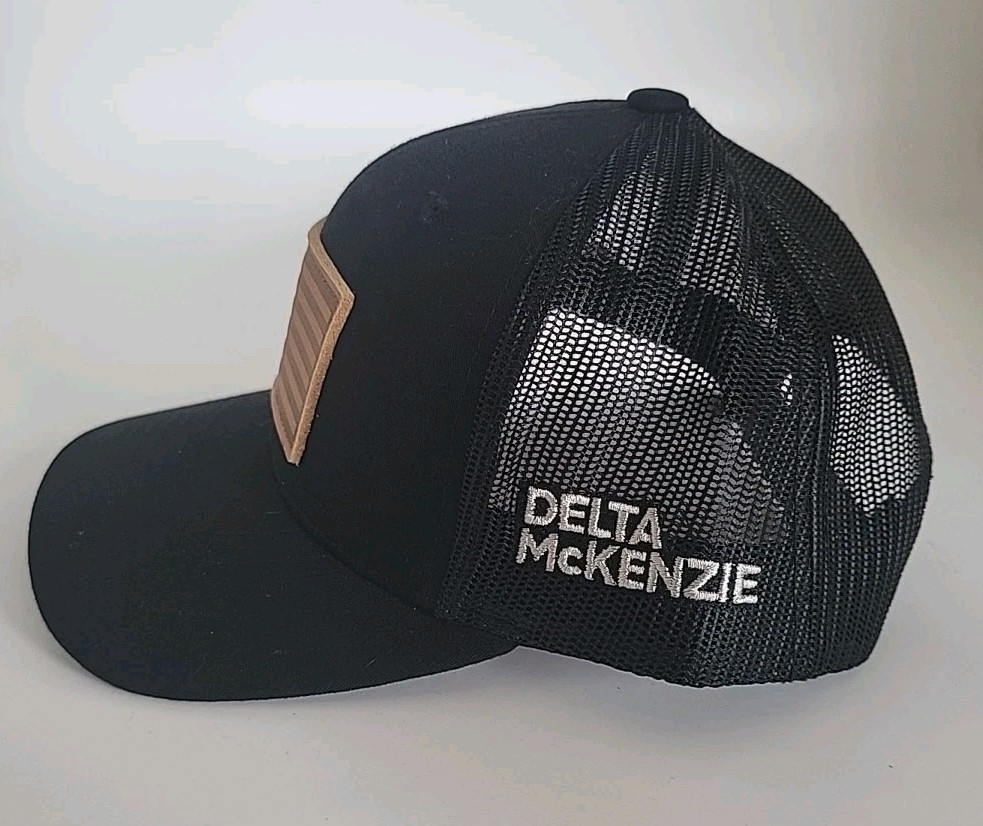 Delta Mckenzie Hat Deer Patch Snapback Black