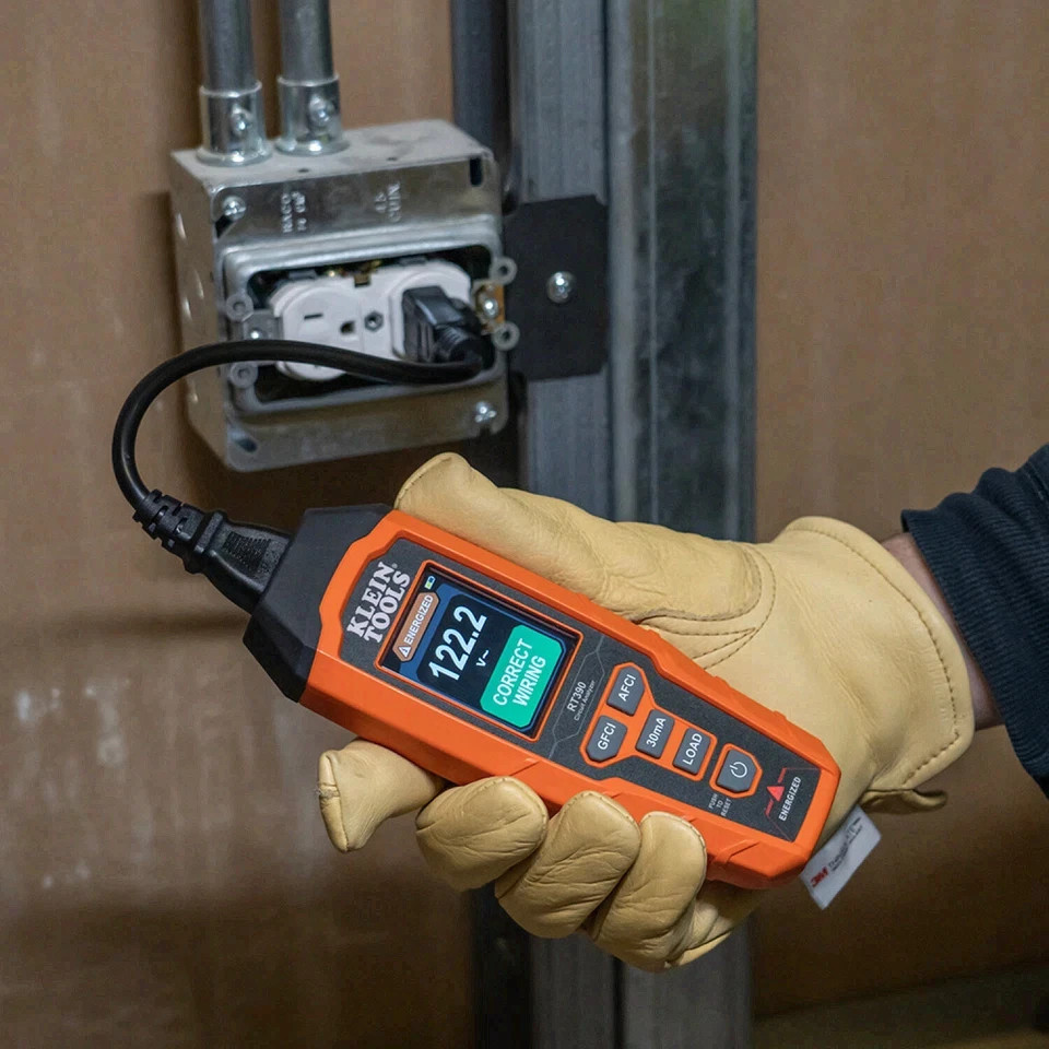 Klein Tools RT390 Circuit Analyzer GFCI AFCI Tester Voltage LCD