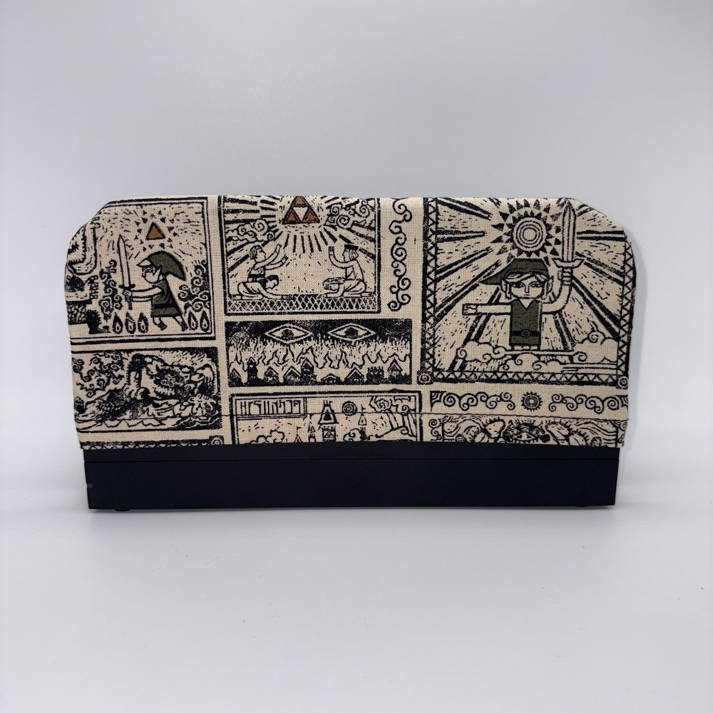 Nintendo Switch 2 Dock Cover Screen Protector Zelda Comic Wind Waker Scroll