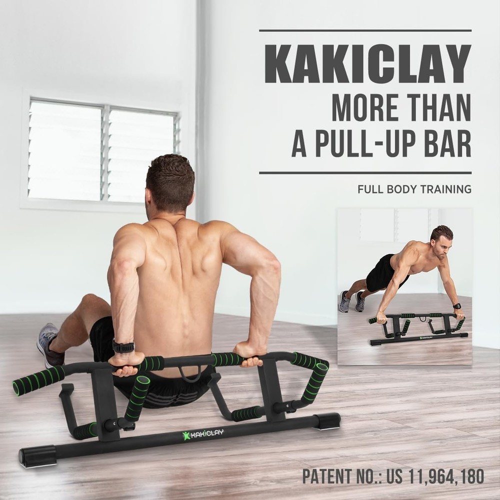 2025 Upgrade Multi-Grip Pull Up Bar with Smart Larger Hooks Technology - Pa...