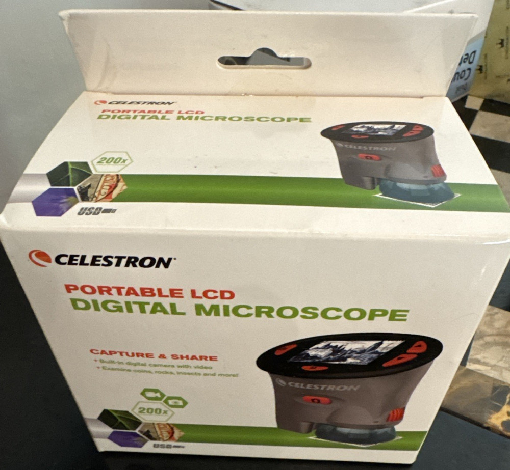 Celestron NEW LCD Portable Handheld Digital Camera Microscope Mini Scope 200x