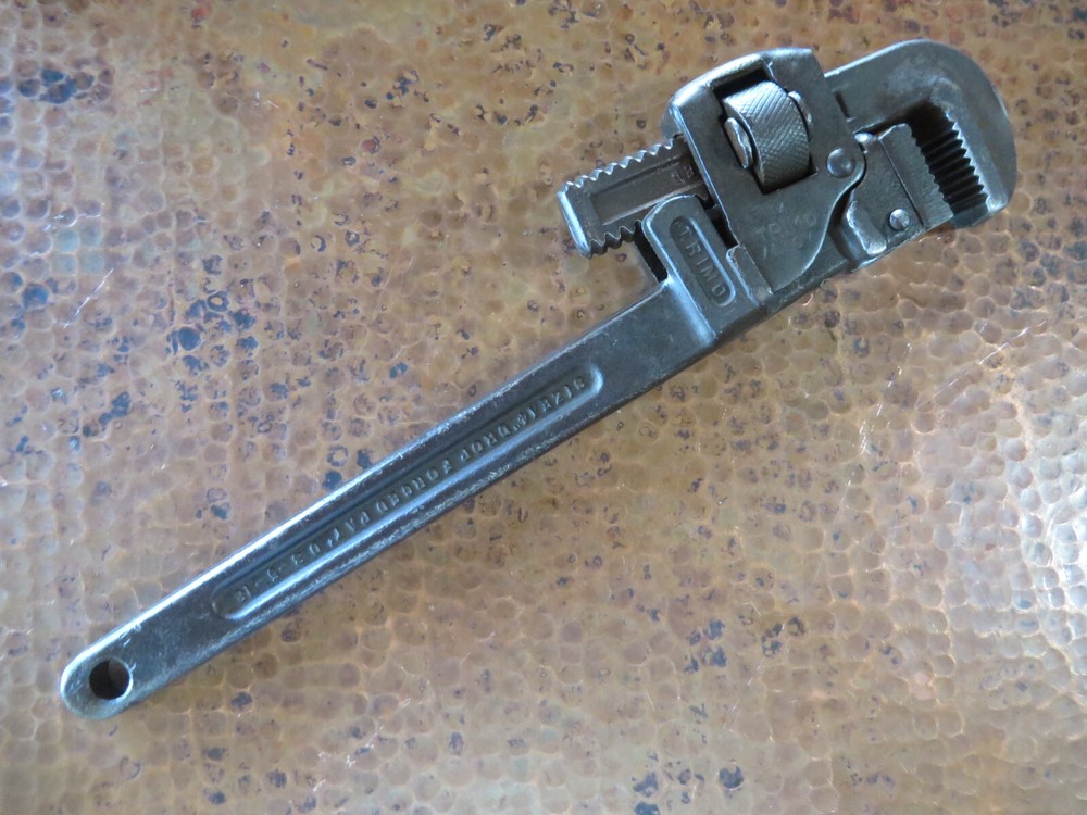 TRIMONT 1918 Adjustable Pipe Wrench TRIMO