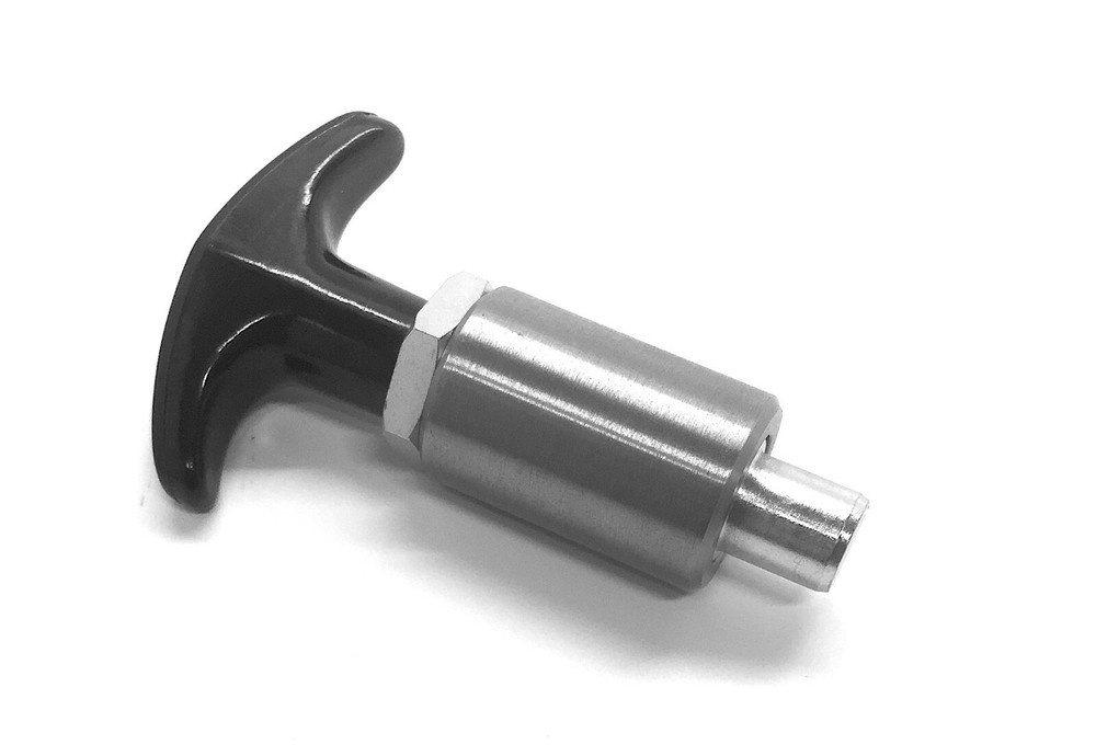 T Handle Spring Loaded Pull Pin / Pop Pin 3/8" or 1/2" Plastic or Billet USA