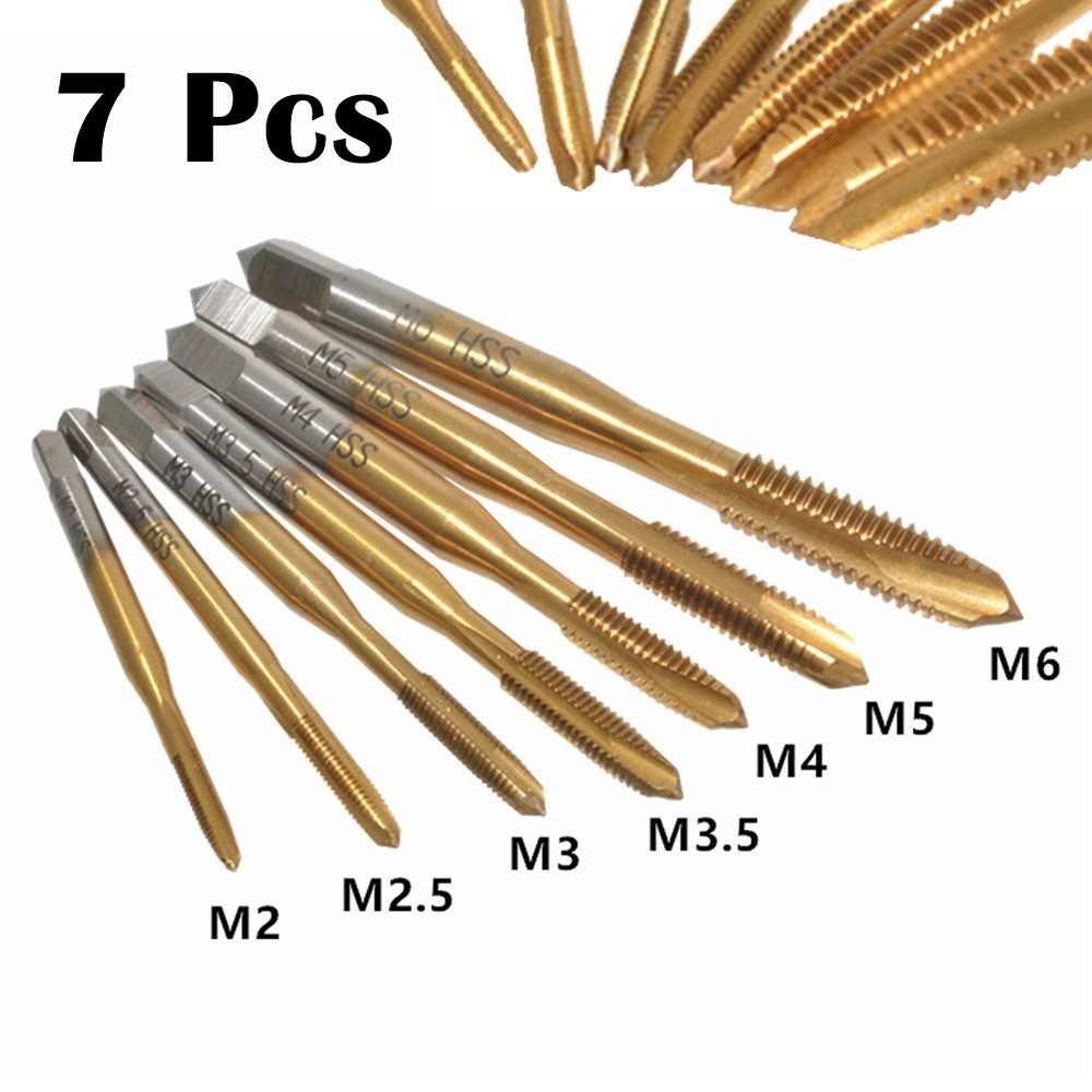 Thread Taps Hand Tool HSS High Temperature M2-M6 Machine Screw Tapping