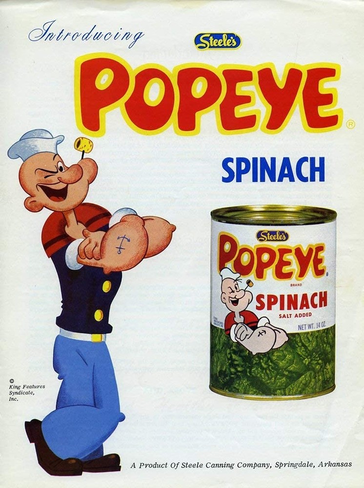 Popeye Leaf Spinach, All Natural, No Preservatives, 13.5 Oz (3 Pack)