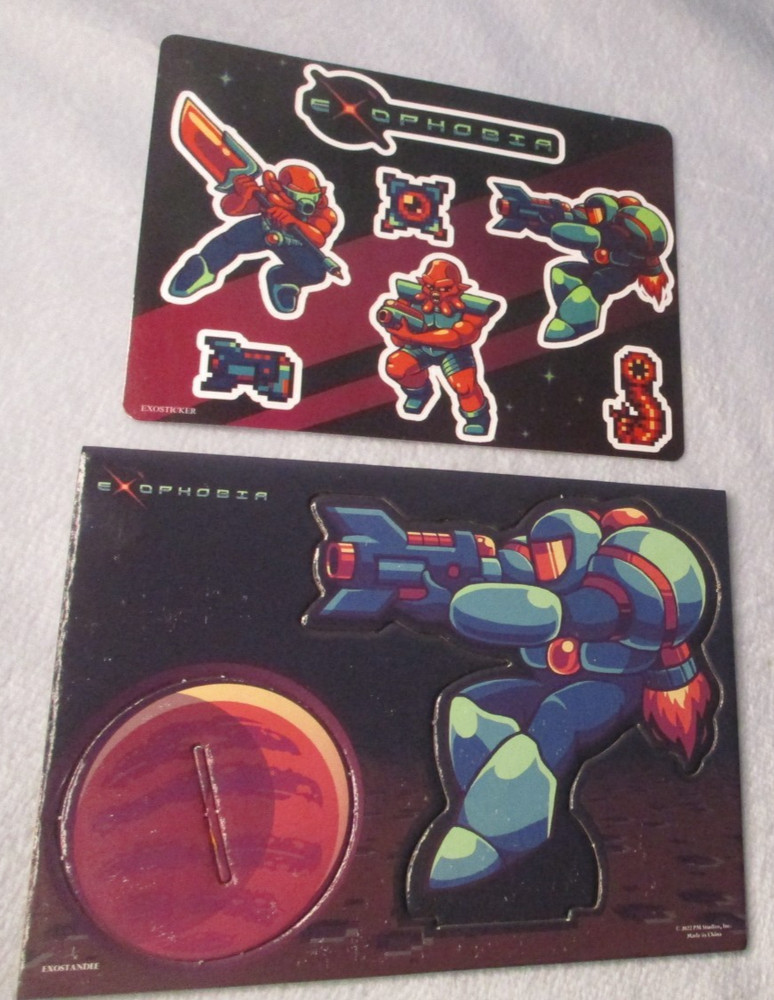 PS5 Exophobia Game Inserts Sticker Sheet & Puzzle