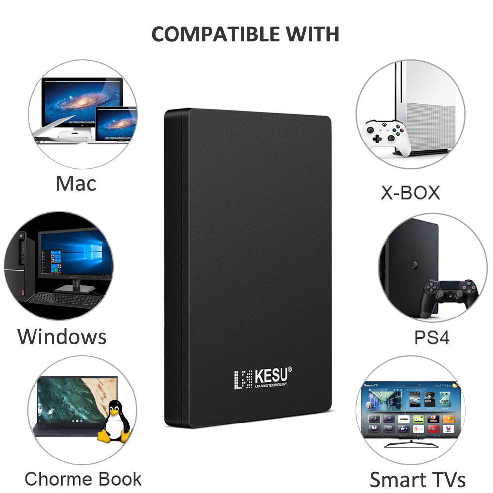 Portable External Hard Drive Disks 2TB USB 3.0 Game Memory Disk Storage Device