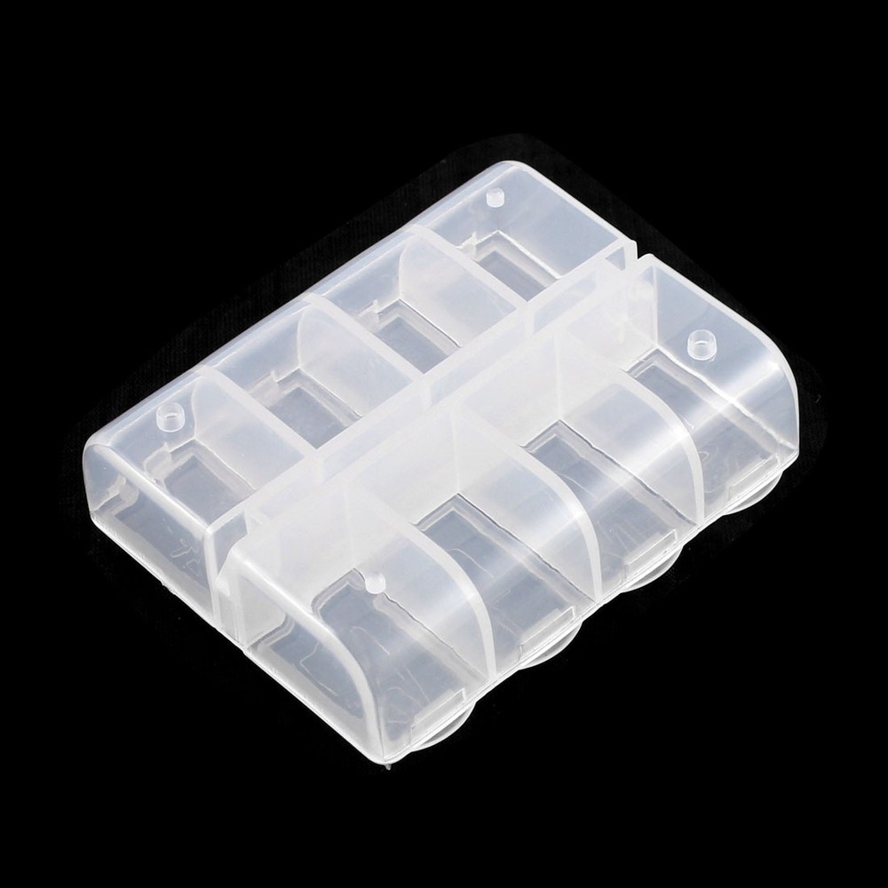 Weekly 8 Compartments Pill Box Tablet Holder Case Organizer Container Clear