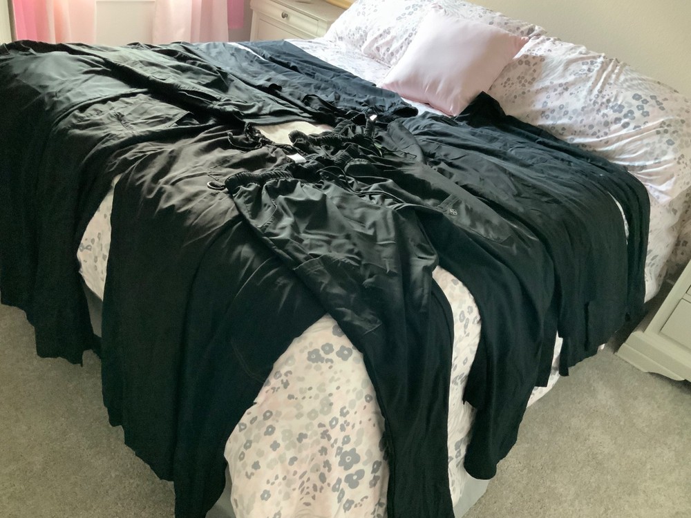 Black scrub sets