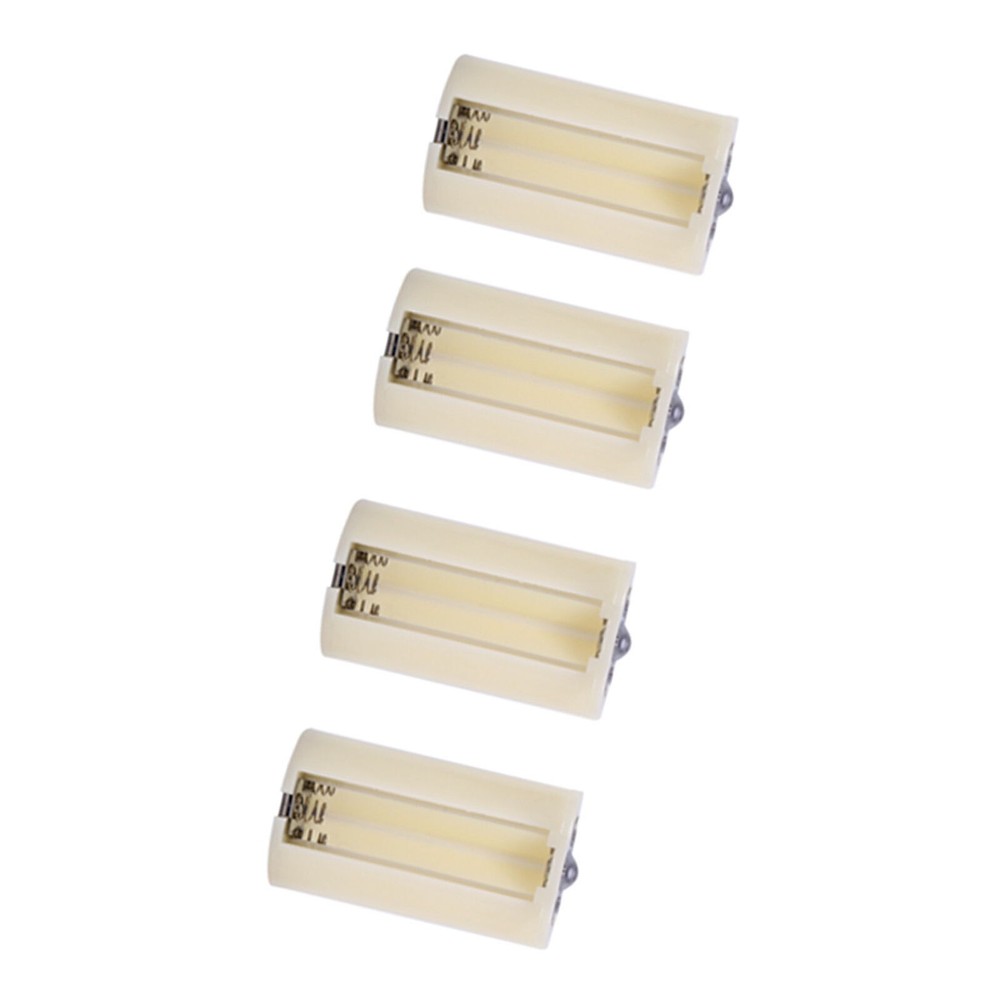 4pcs Universal 3 AA to D Size Parallel Battery Convertor Adapter Holder Cases