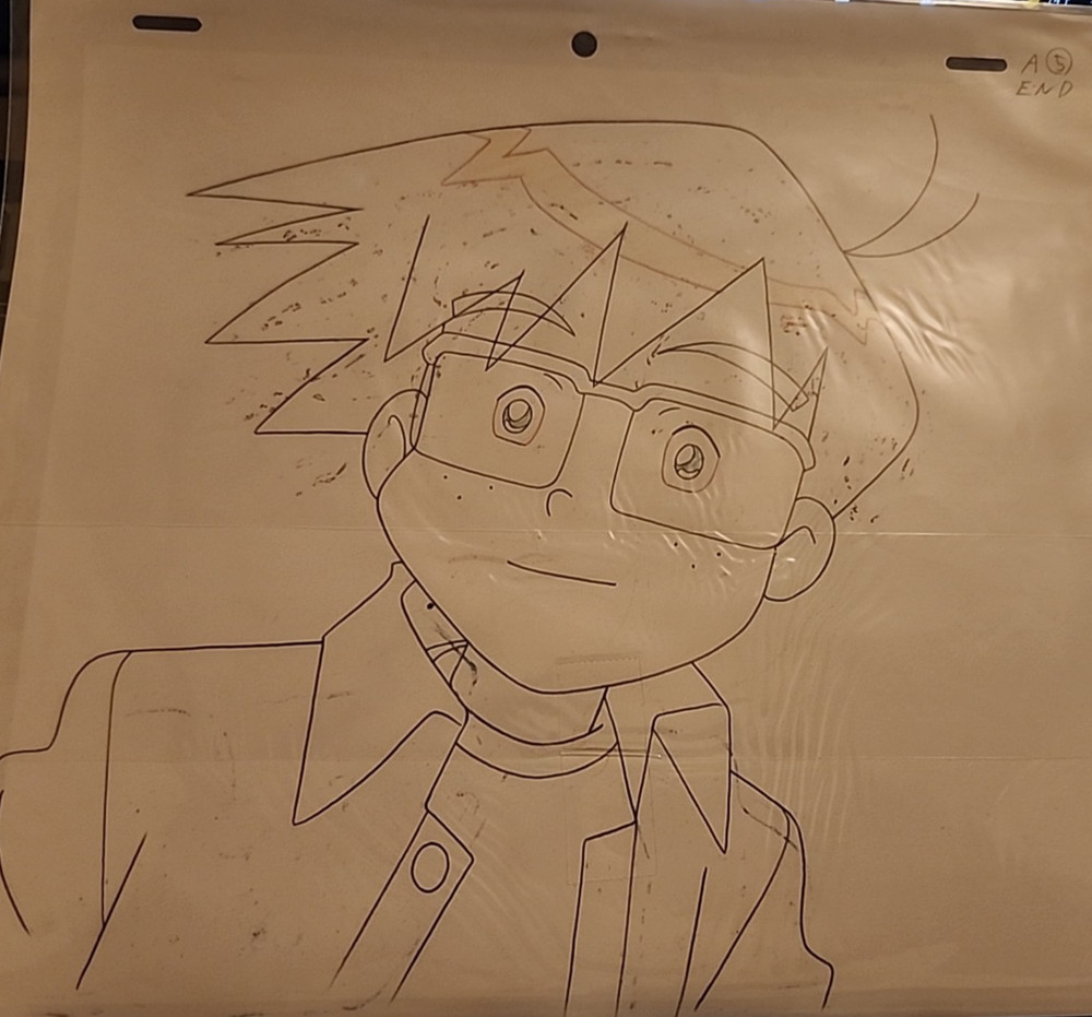 Ganbare Goemon - Mystical Ninja Animation Production Cel with Drawing