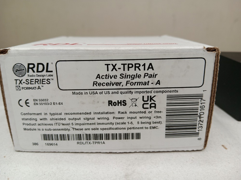 RDL TX-TPR1A Extender Receiver