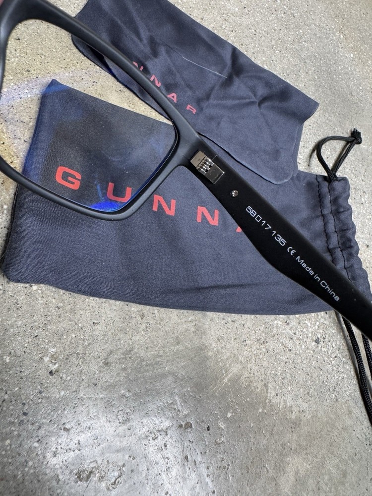 Gunnar Intercept Onyx Computer Screen Blue Light Reduction Glasses