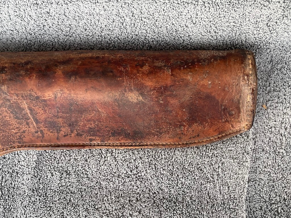 ORIGINAL WWII US ARMY M1 GARAND RIFLE LEATHER CARRY SCABBARD BOYT 1942 WW2 USMC