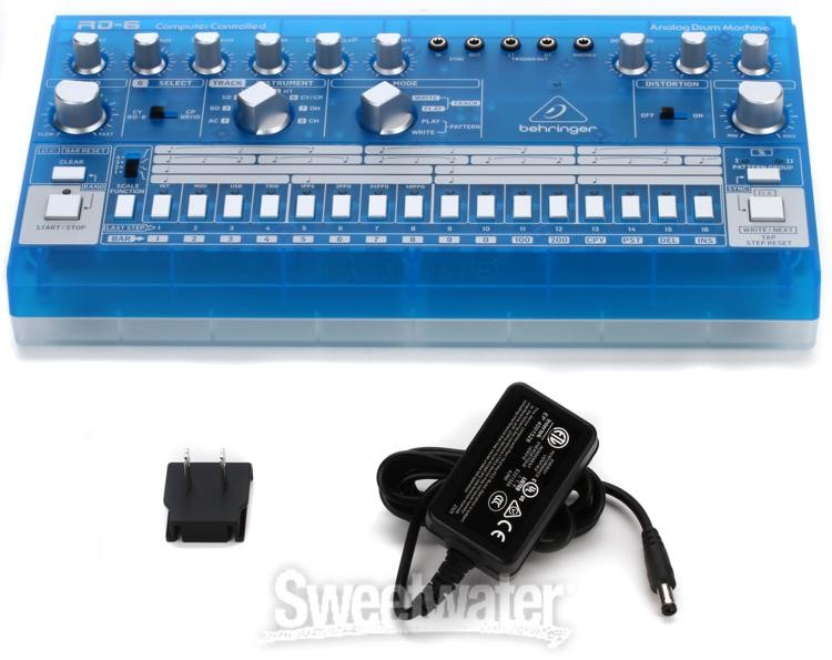 Behringer RD-6-BB Analog Drum Machine - Blue Translucent