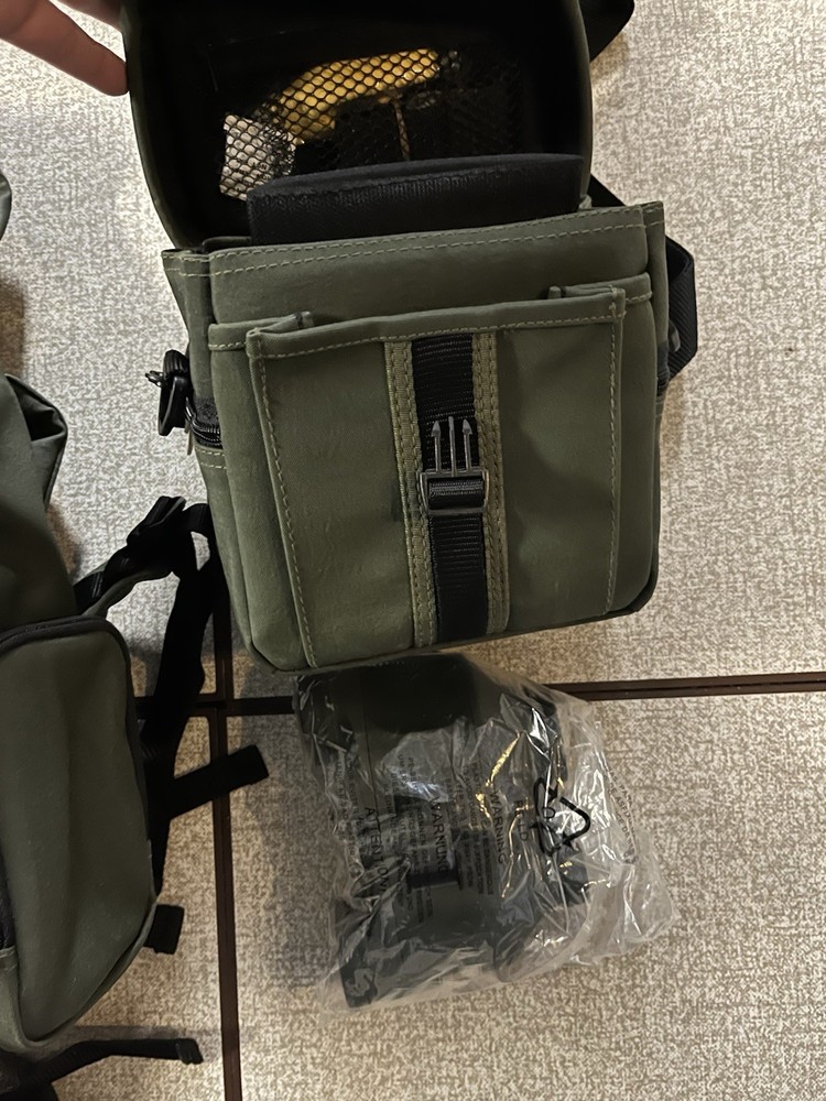 Vntg Northwest Territory Explorer Pack Kit Box Binoculars Compass Backpack Set