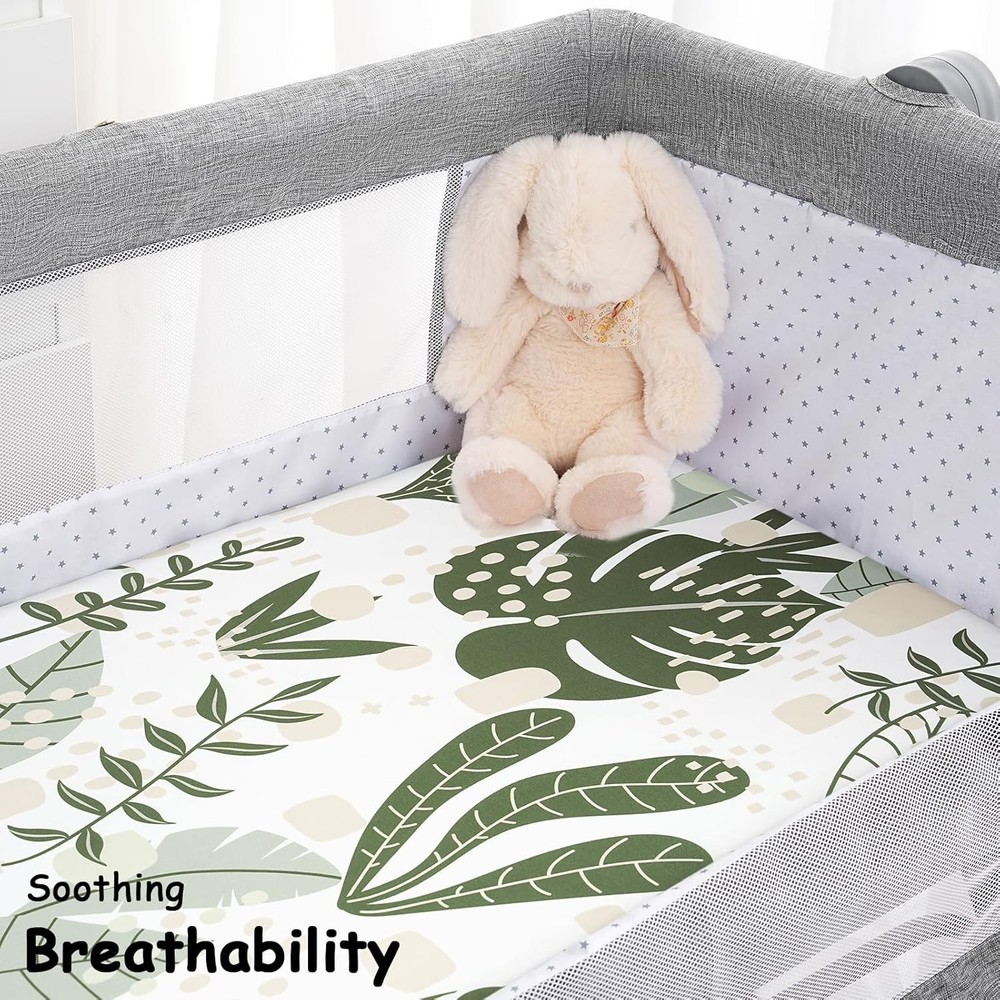 Machine Washable Bassinet Sheets - 3-Pack Fitted Sheets for Ultimate Comfort
