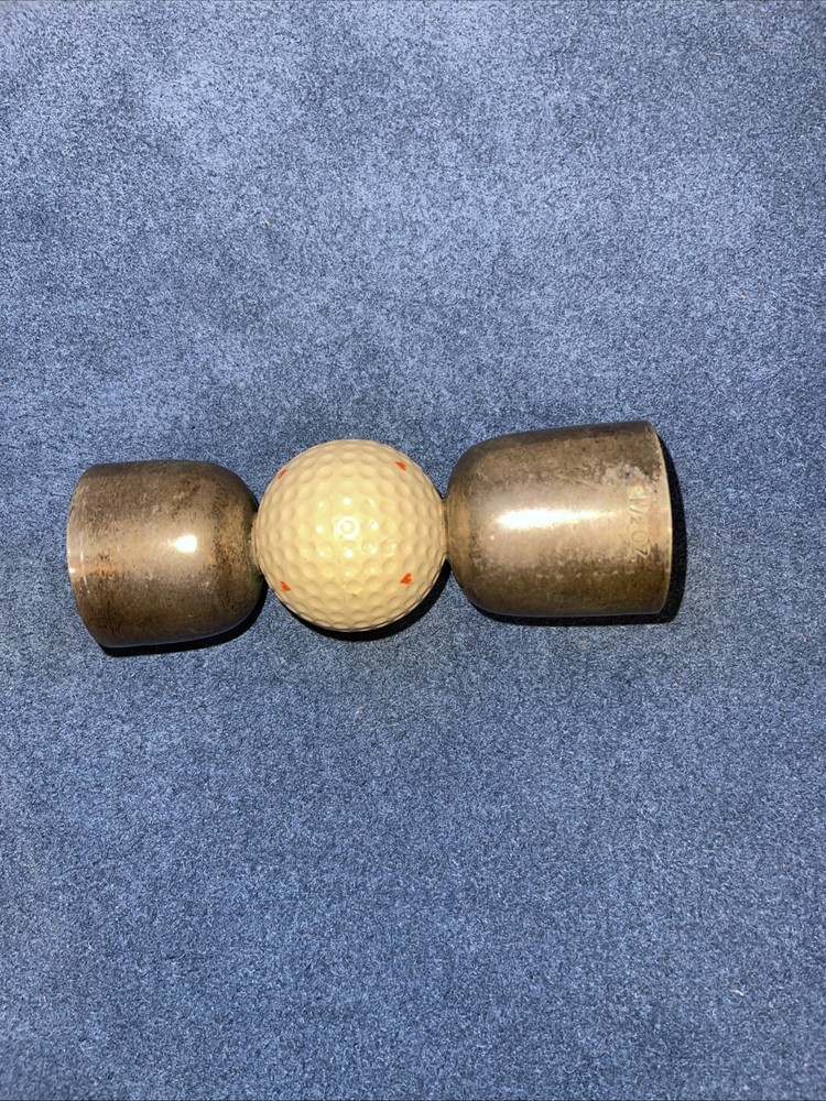 1950s Silver plated golf drinks Measure