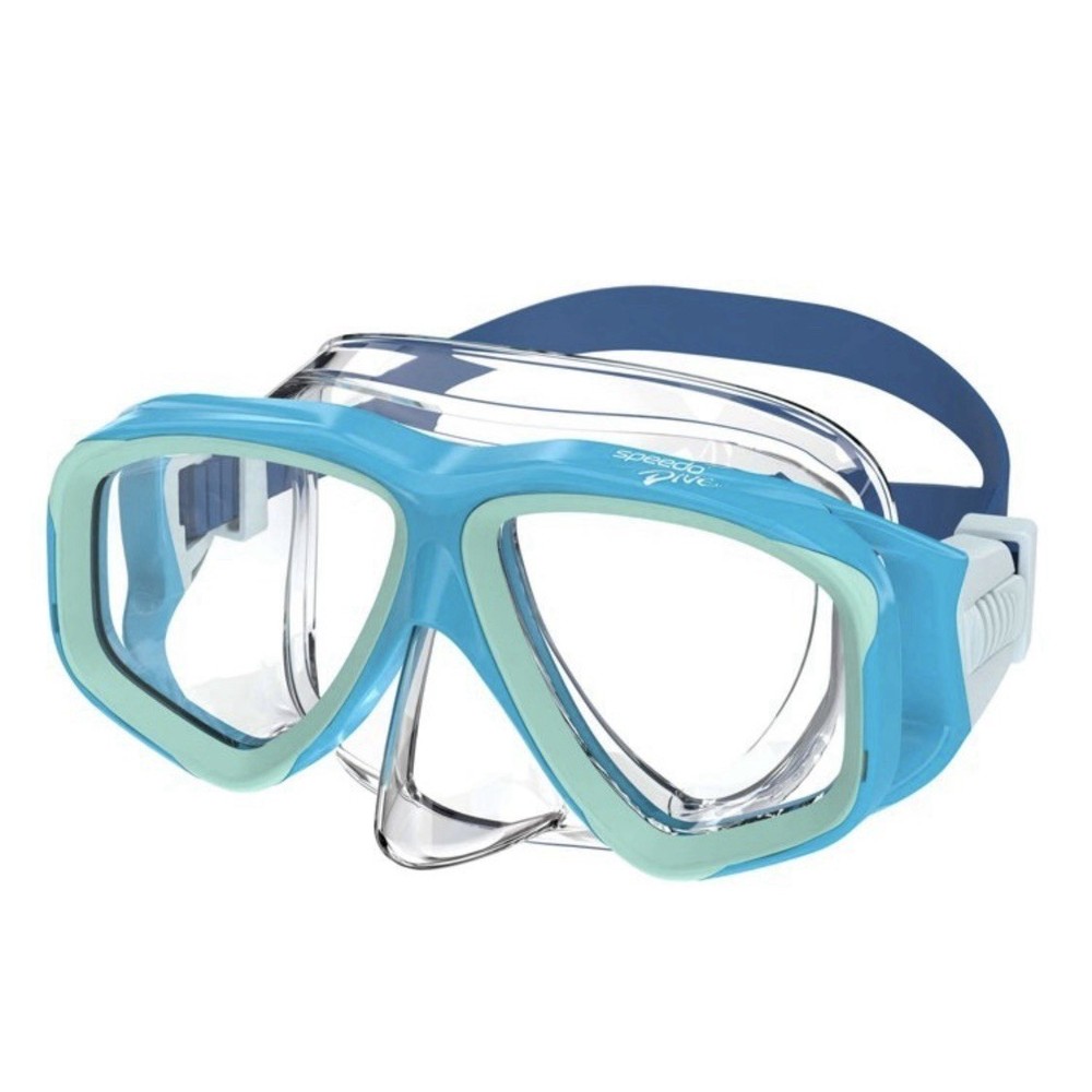 Speedo Endcap Junior Mask for Ages 6-14: Polycarbonate Silicone