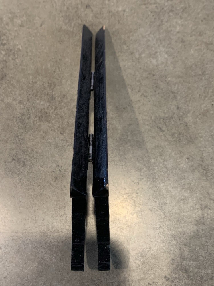 Black Folding Wood Plate Stand