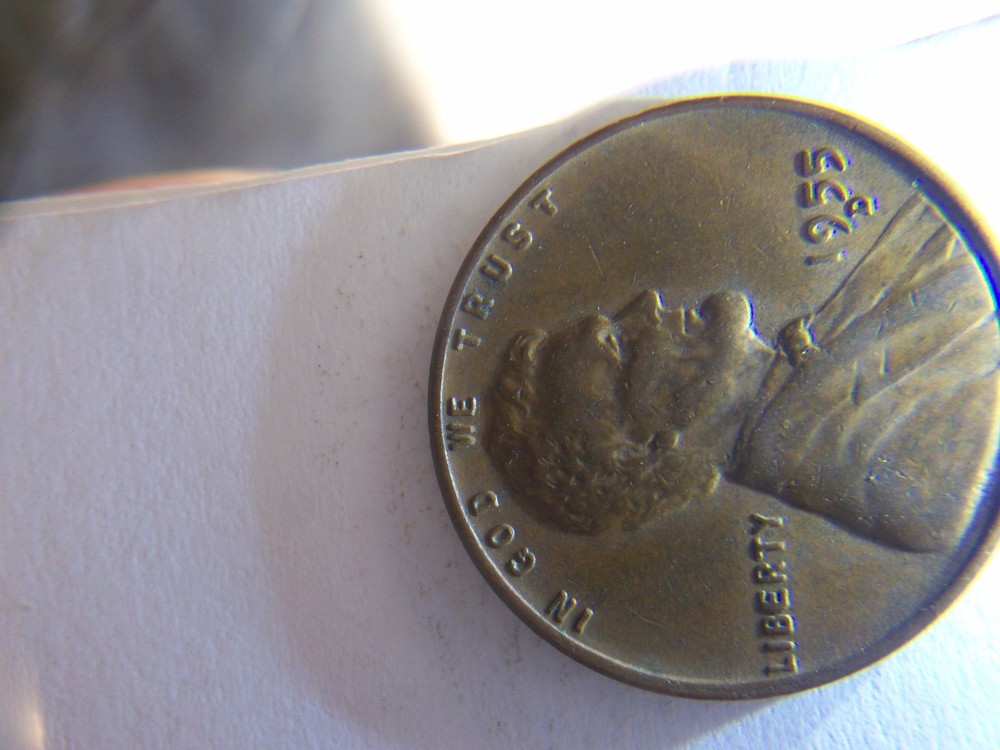 HIGHER GRADE 1955-D WHEAT PENNY DIE ERROR (Please see pics)