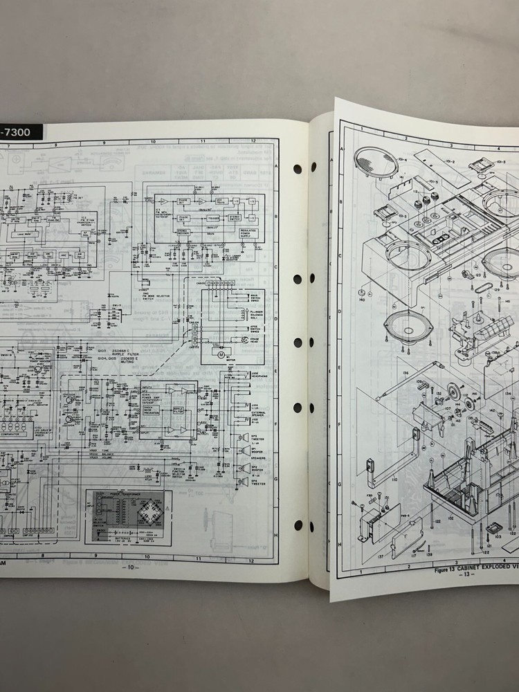 Sharp GF-7300 Original Service Manual Free Shipping