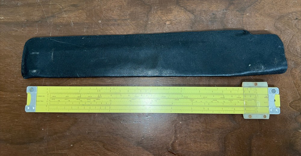 Pickett N902-ES Simplex Trig All Metal Slide Rule with Case