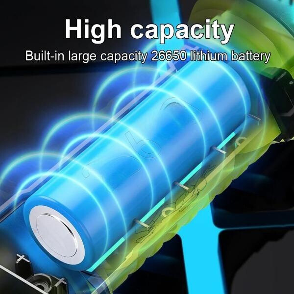 200000LM LED Diving Flashlight White/Yellow Double Light Torch Waterproof Lights
