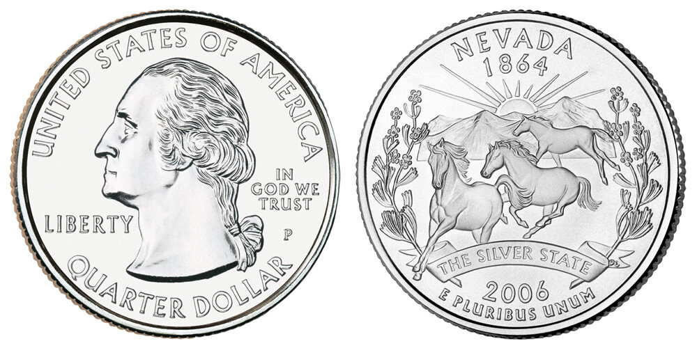 2006-P Nevada State Quarter Brilliant Uncirculated