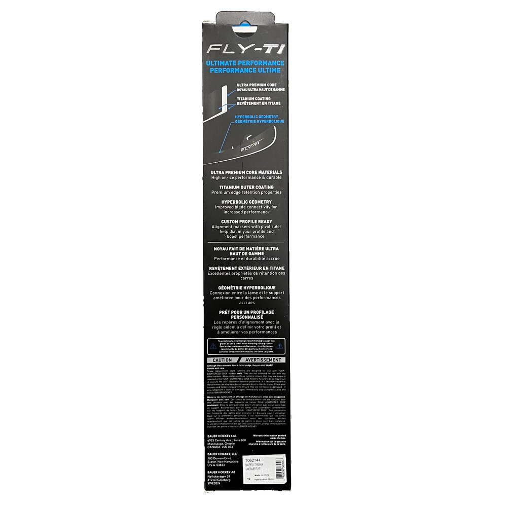 Bauer Fly-TI Steel Runner- Size 10 / 288 mm