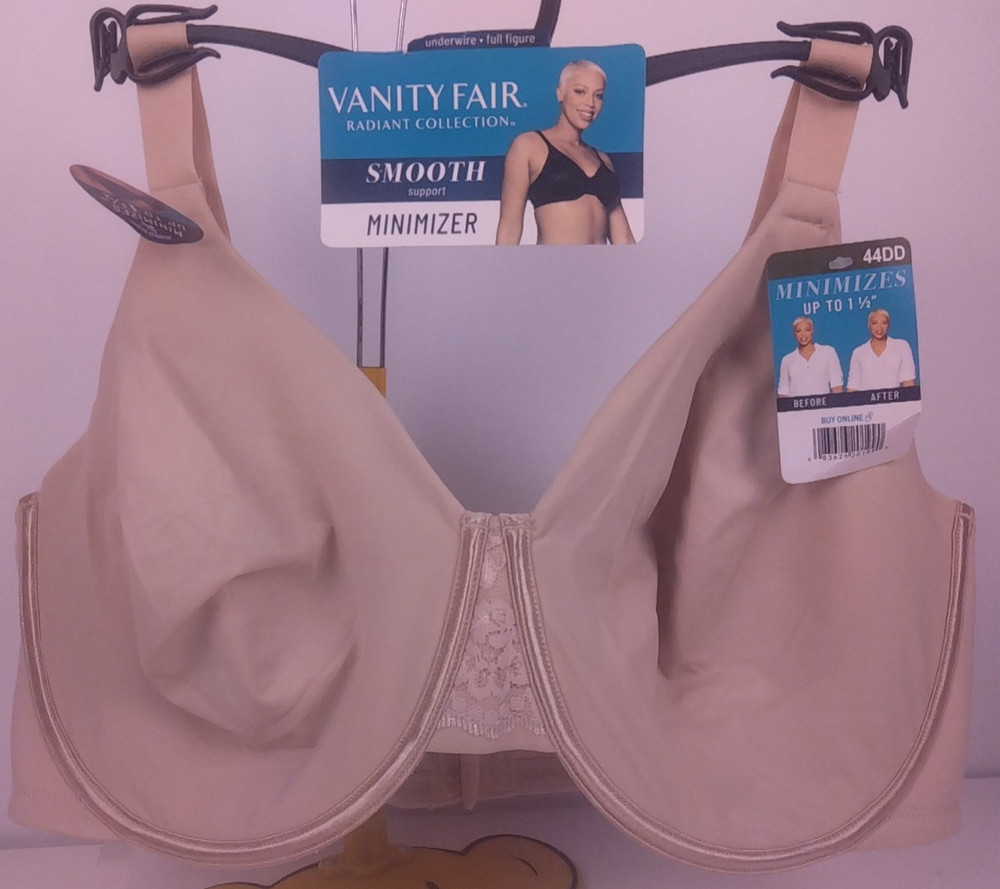 Vanity Fair Radiant Smooth Support Neutral Minimizer Bra Size 44 DD - New.  (49)