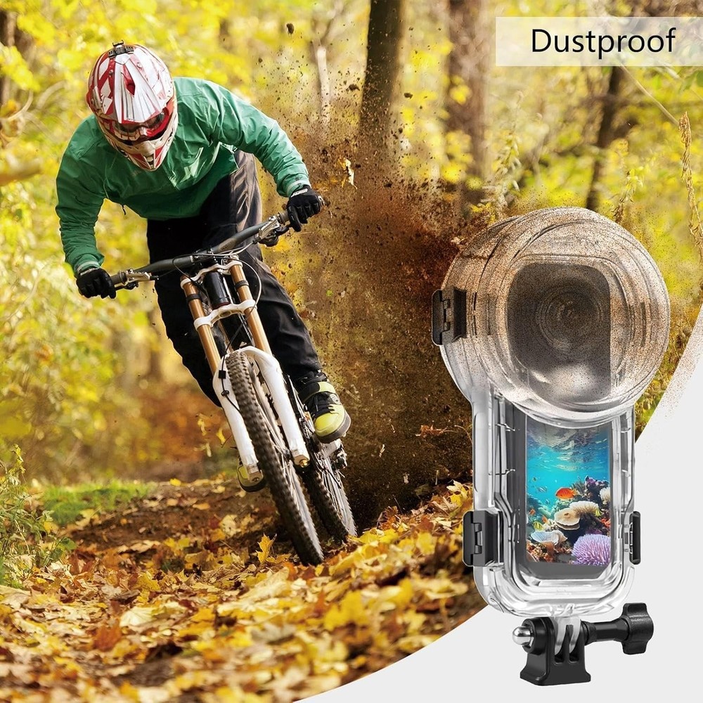 Insta360 X5 Waterproof Dive Case 60m/196ft Underwater Housing Protective Shell