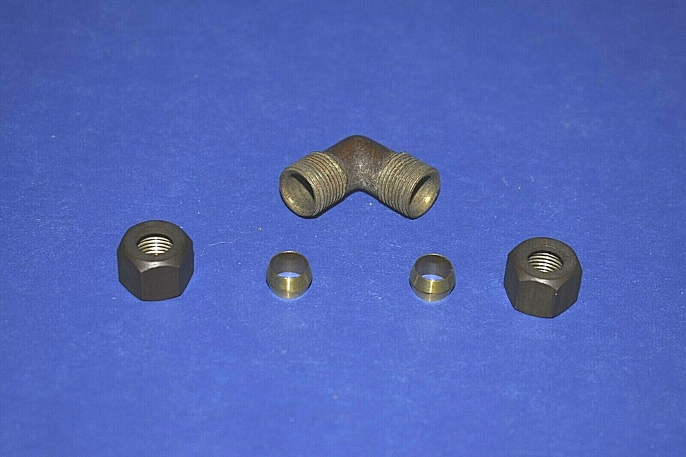 NOS Brass Compression Elbow 5/16 x 5/16 Compression
