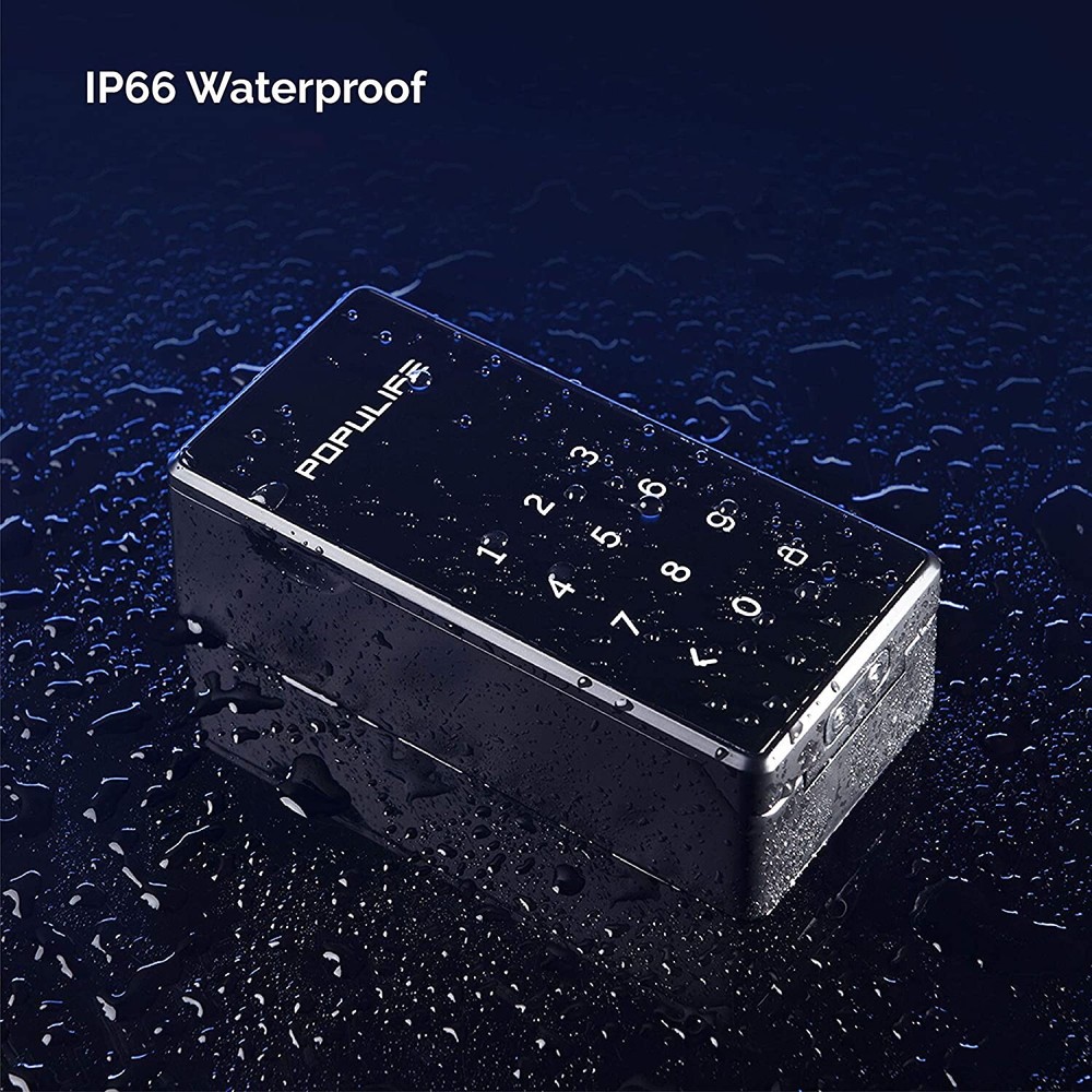 Populife Agent Home Lock Box smart Keybox Bluetooth Key Replaceable Password New
