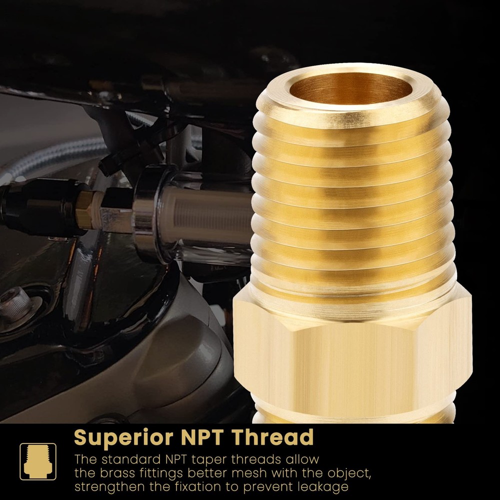 1/4 NPT x (O.D x O.D: 1/2'' x 1/2''), Size is the nominal pipe code, it does...
