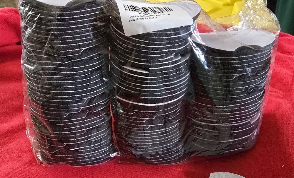 110 PCS Sublimation Blank Car Coasters, 2.75 in Circular Blanks