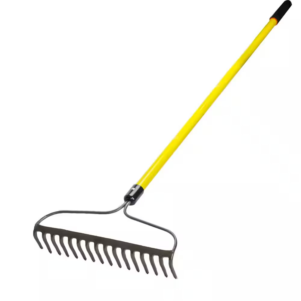 60 In. Fiberglass Handle Bow Head Rake