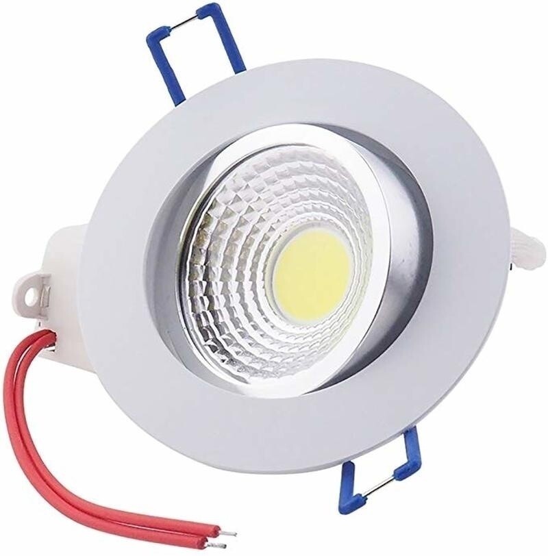 20PCS COB Downlight LED Recessed Ceiling Light Spotlight Dimmable Lamp 3W/5W/7W