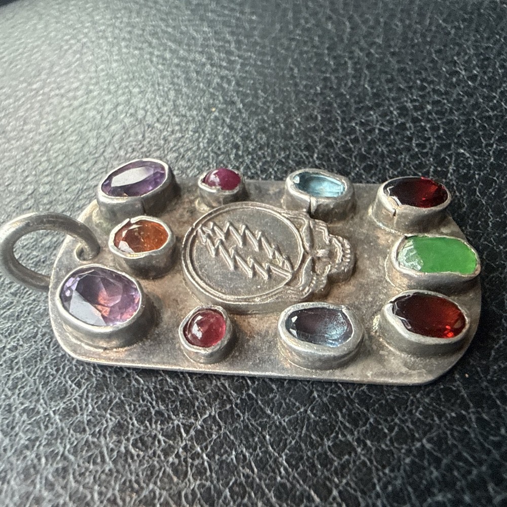 Grateful Dead Silver Pendant