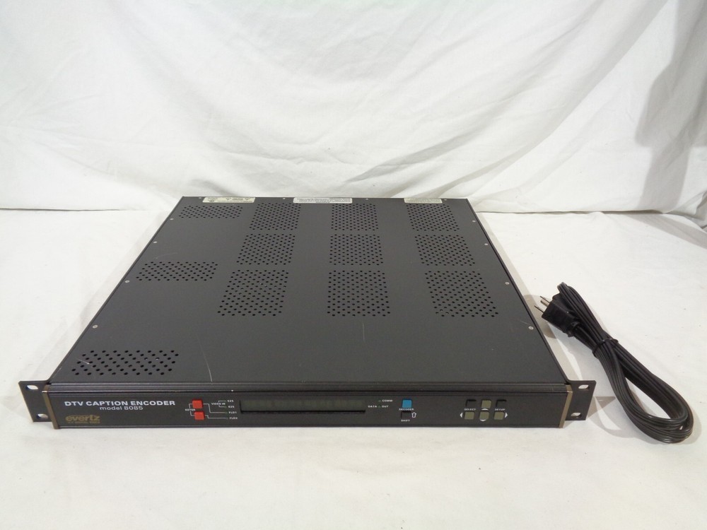 Evertz 8085 DTV Caption Encoder - Powers On, Unable To Further Test