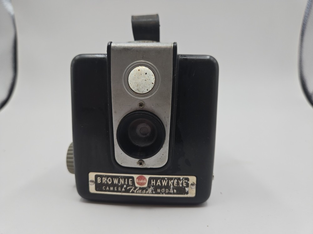 Kodak Brownie Hawkeye Flash Model Camera w/ Handle – Untested