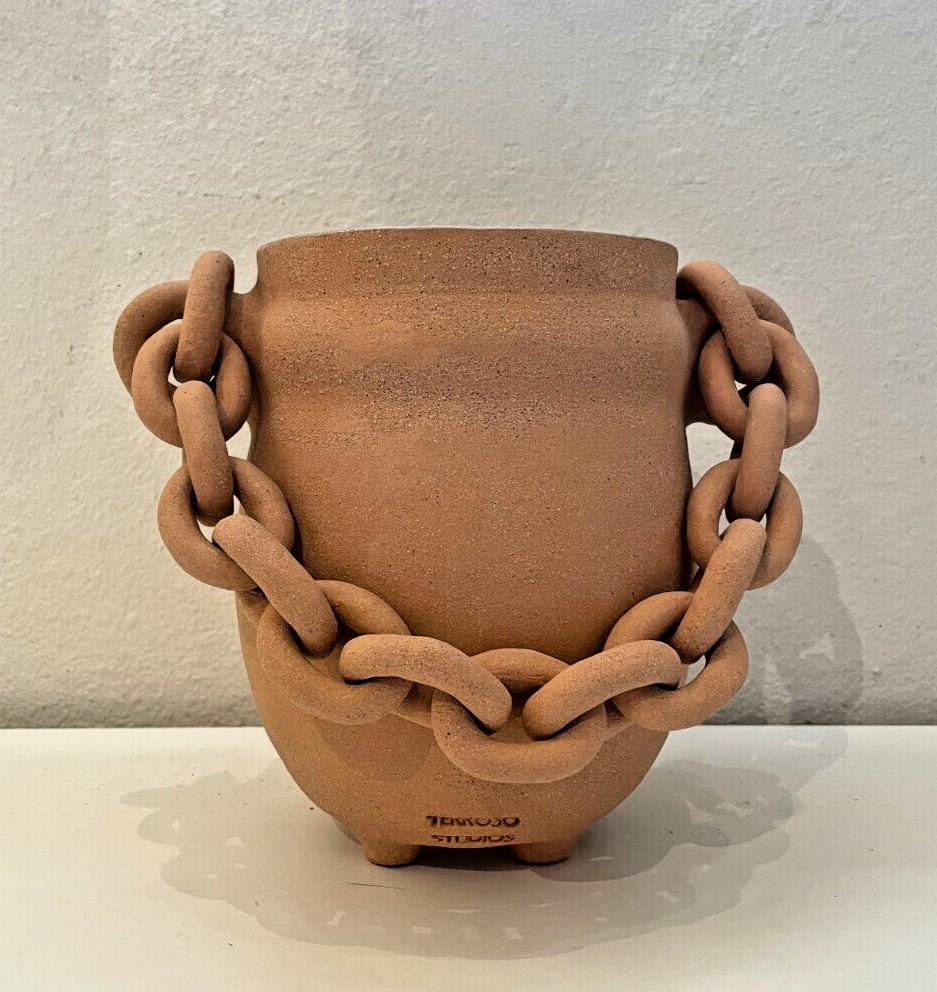 Terroso Studios Design Planter Hanging Ceramic Chain