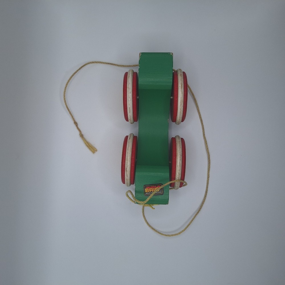Brio Wood Pull Toy Wagon Made in Sweden Old Style Pull