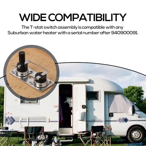 2pcs RV Water Heater Switch for Suburban Limit 232282 12V Thermostat Switch