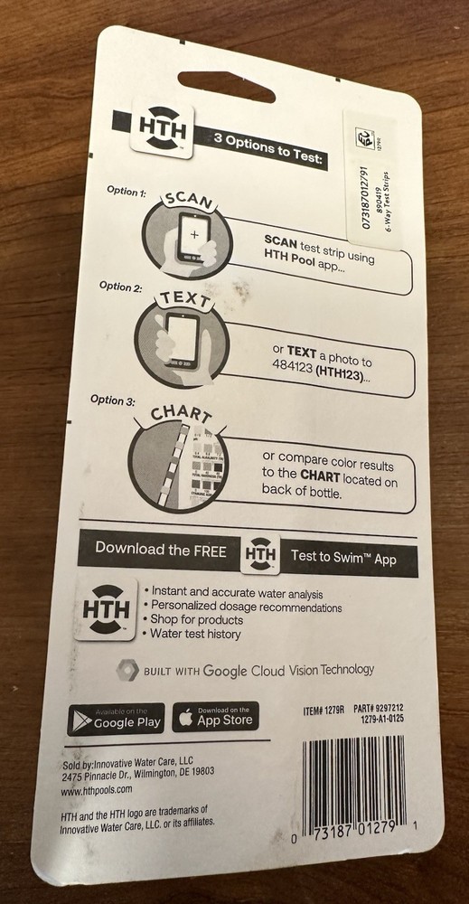 HTH Pool Care 6-Way Test Strips