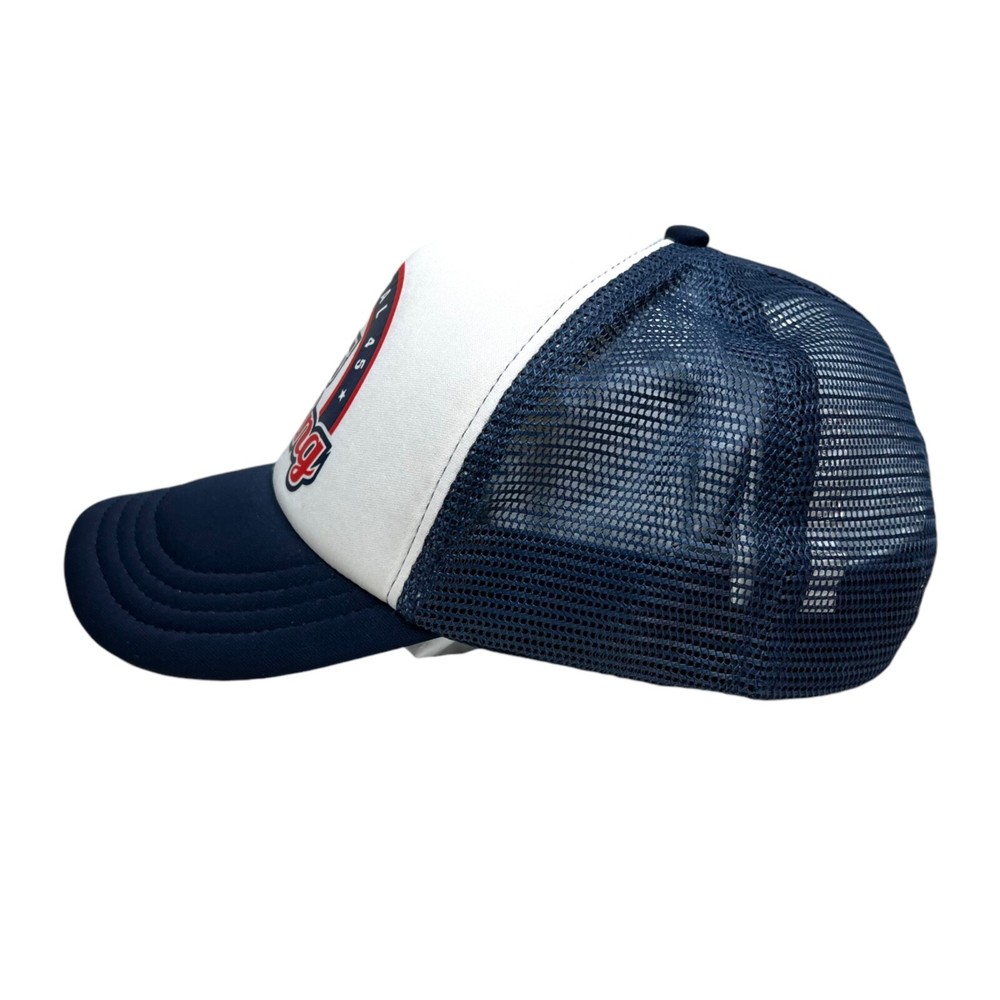 Functional 45 Training Baseball Cap TruckerHat Mesh Snapback Blue White Men OSFM