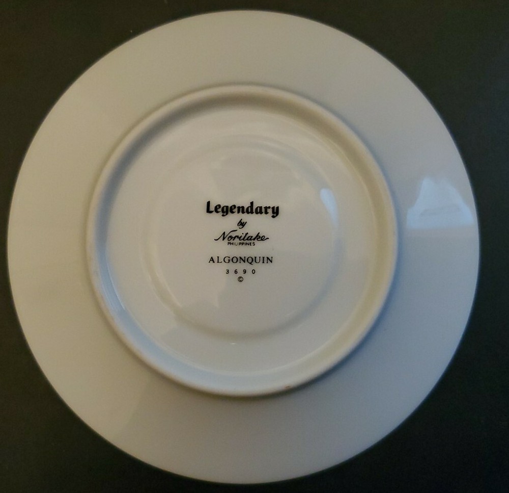 Noritake legendary Algonquin (PLATINUM) Saucer 3690